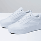 Zapatilla Vans Old Skool Stackform Mujer Mono Blanco - Miniatura 4
