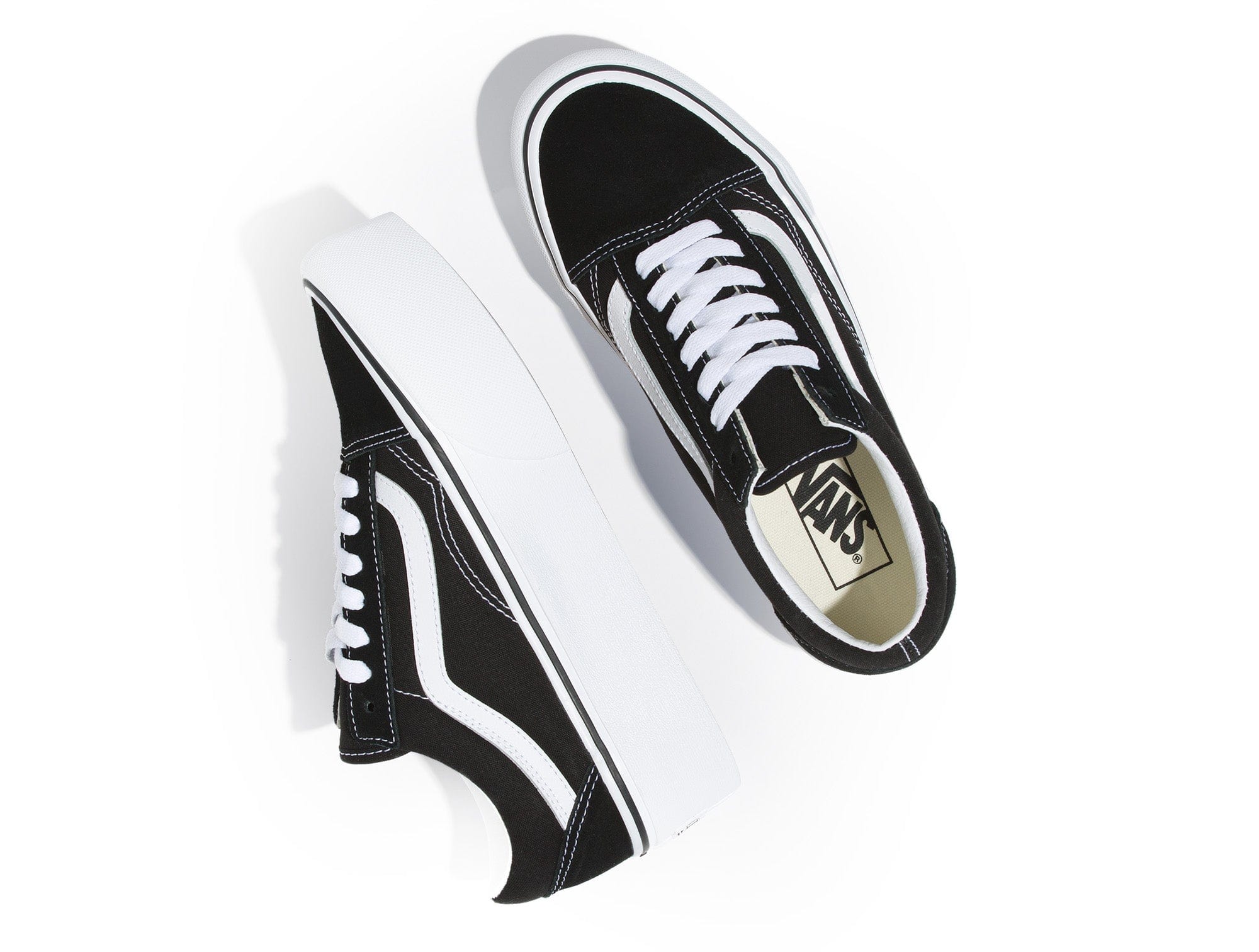 Zapatilla Vans Old Skool Stackform Mujer Negro 2