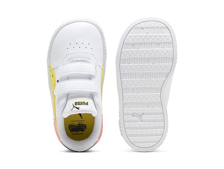 Zapatillas Puma Carina 2.0 Bob Esponja Infantil Blanco 7