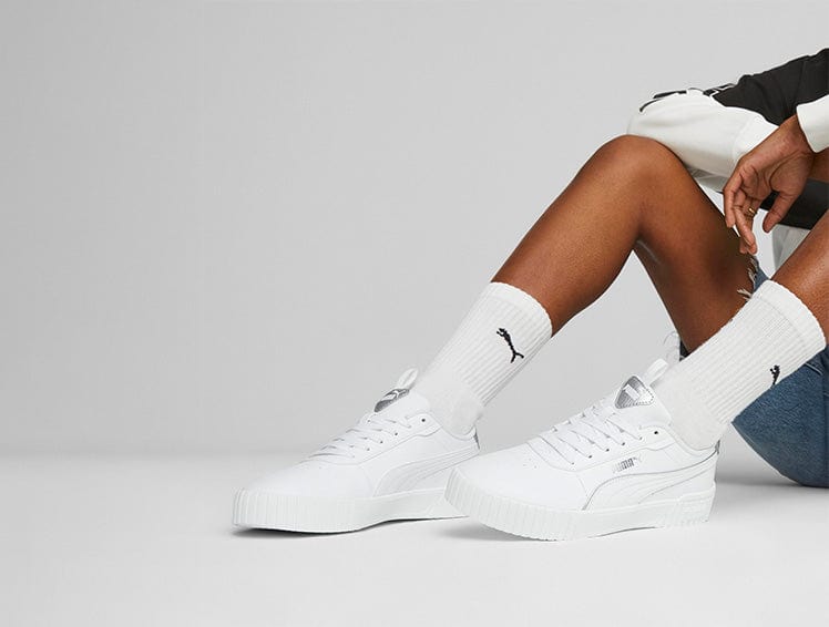 Zapatillas Puma Carina 2.0 Metallics Mujer Blanco 4