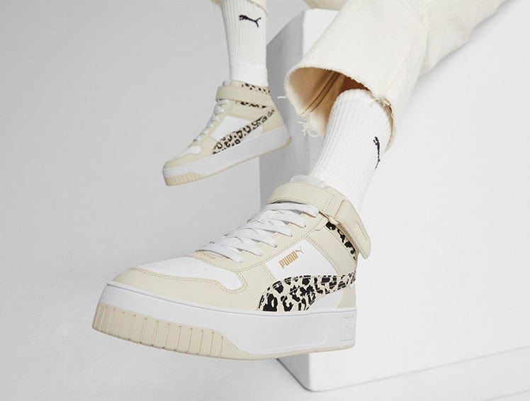 Zapatillas Puma Carina Street Mid Animal Mujer Beige 2