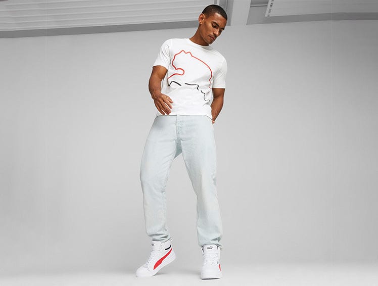 Zapatillas Puma Caven 2.0 Mid Hombre Blanco 4