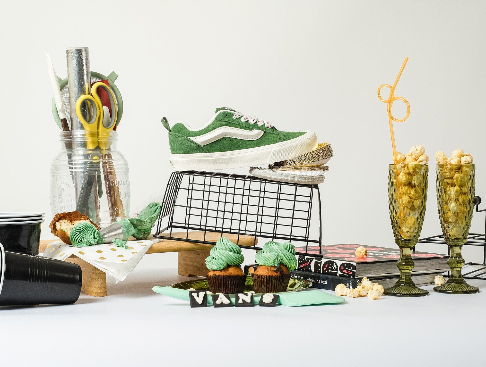 Zapatillas Vans Knu Skool Mujer Verde 2