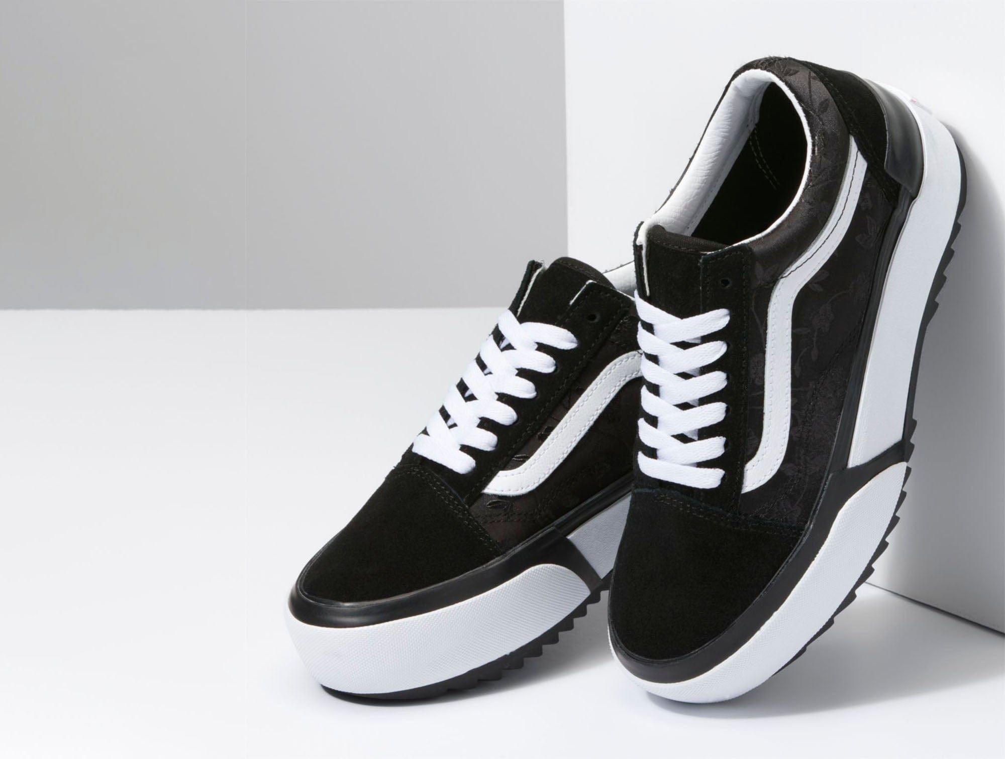 Zapatillas Vans Old Skool Stacked Mujer Negro 4