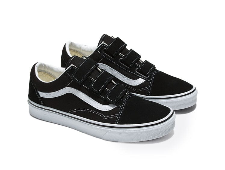 Zapatilla Vans Old Skool Velcro Hombre Negro 2