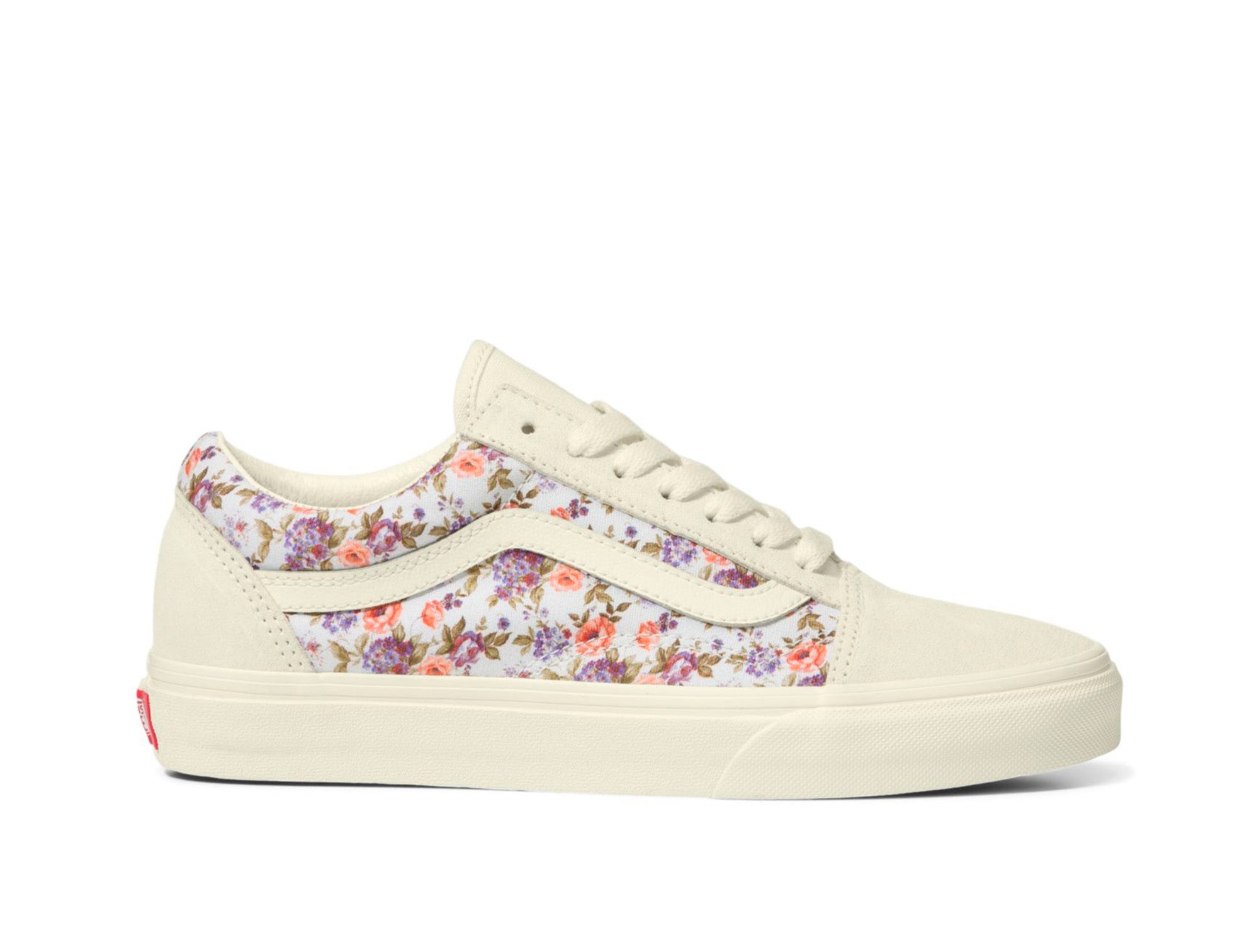Zapatilla Vans Old Skool Vintage Floral Mujer Blanco 1