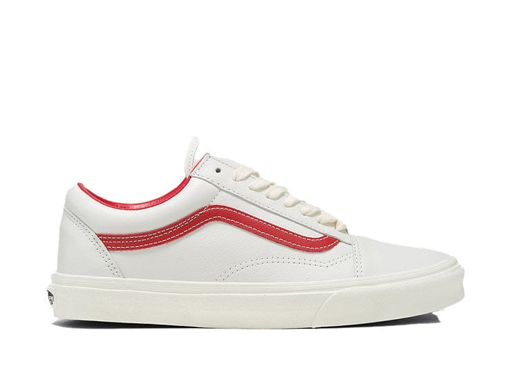 Zapatilla Vans Old Skool Vintage Leather Hombre Blanco 1