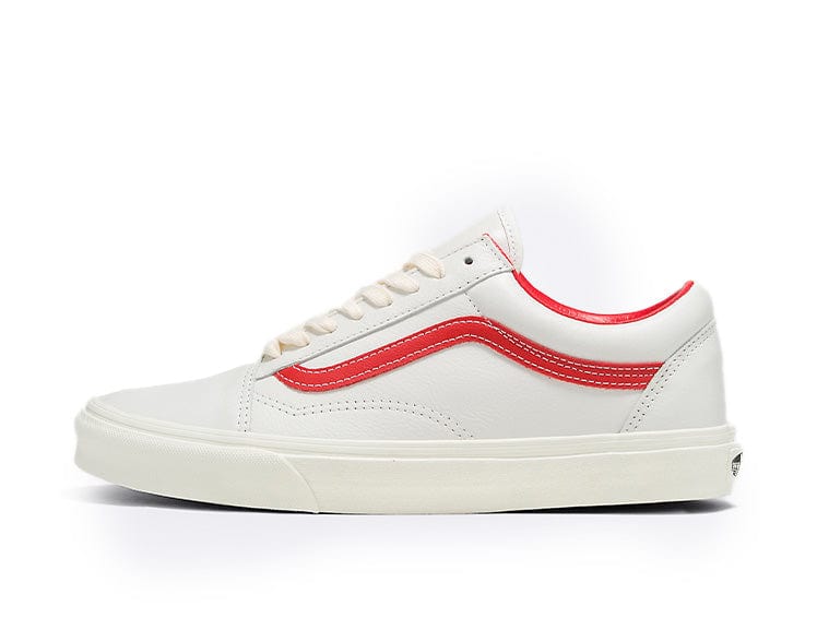 Zapatilla Vans Old Skool Vintage Leather Hombre Blanco 3