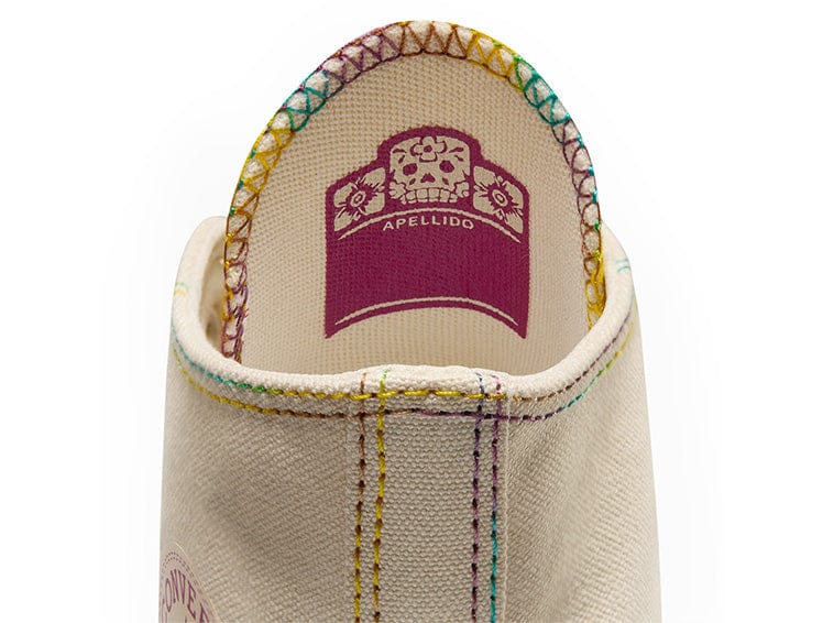 Zapatillas Converse Chuck Taylor Hi Plataforma (Dia De Los Muertos) Mujer Beige 5
