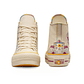 Zapatillas Converse Chuck Taylor Hi Plataforma (Dia De Los Muertos) Mujer Beige - Miniatura 8