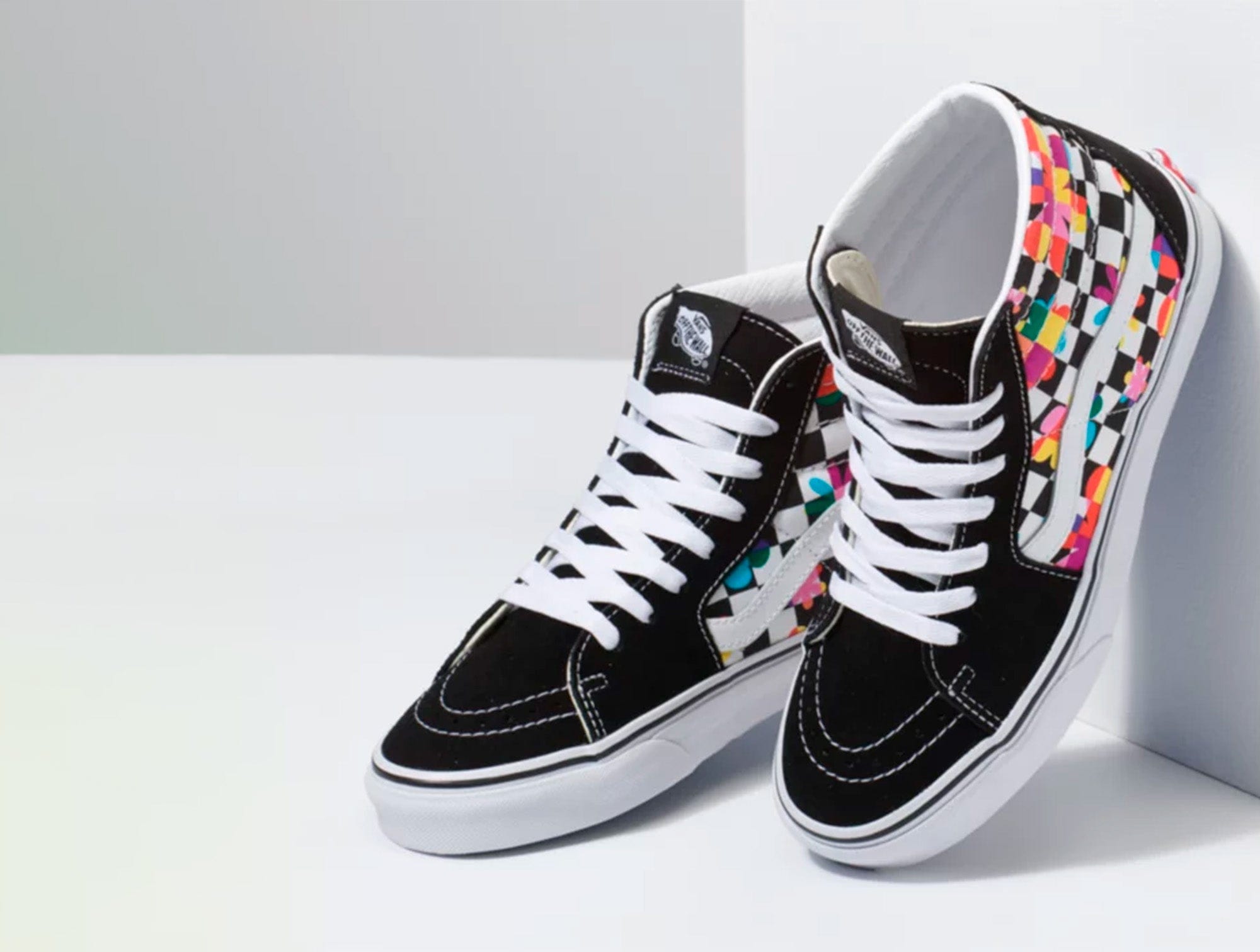 Zapatilla Vans Sk8-Hi (Disney) Multi Check Mujer Negro 4