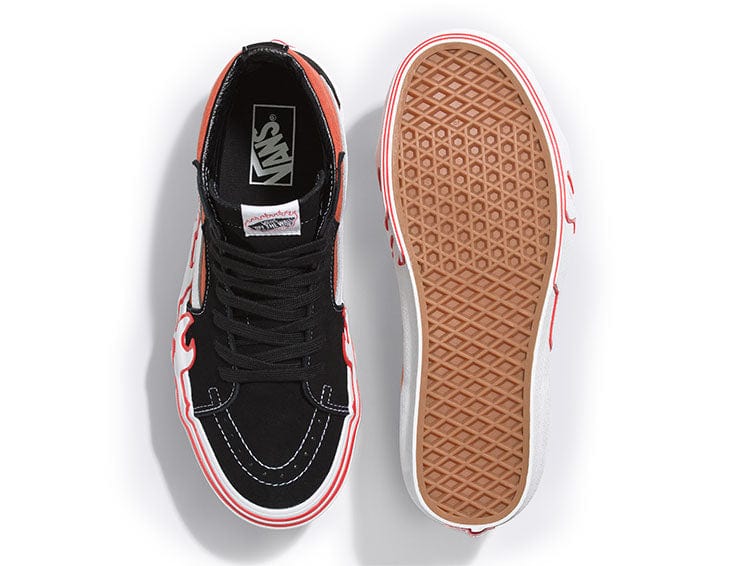 Zapatilla Vans Sk8-Hi Flame Hombre Rojo 4