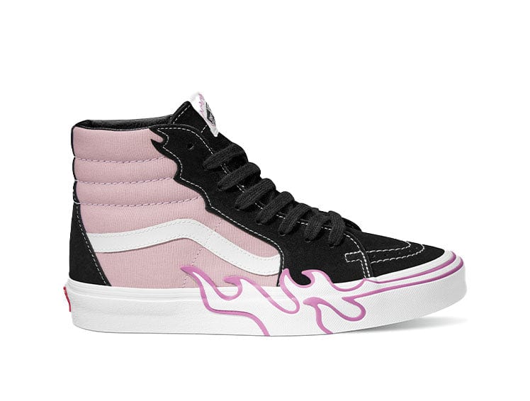 Zapatilla Vans Sk8-Hi Flame Mujer Rosado 1