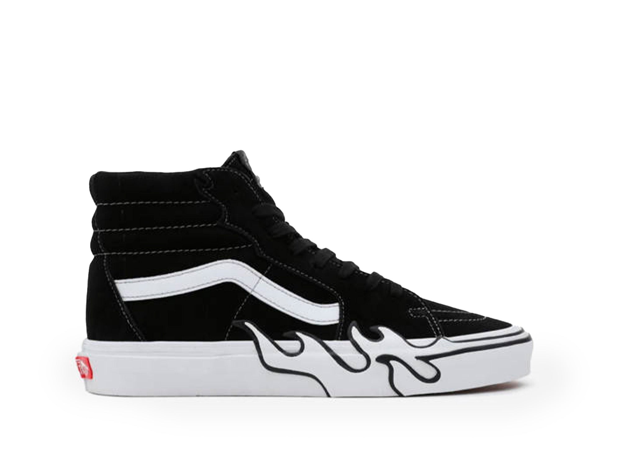 Zapatilla Vans Sk8-Hi Flame Unisex Negro 1