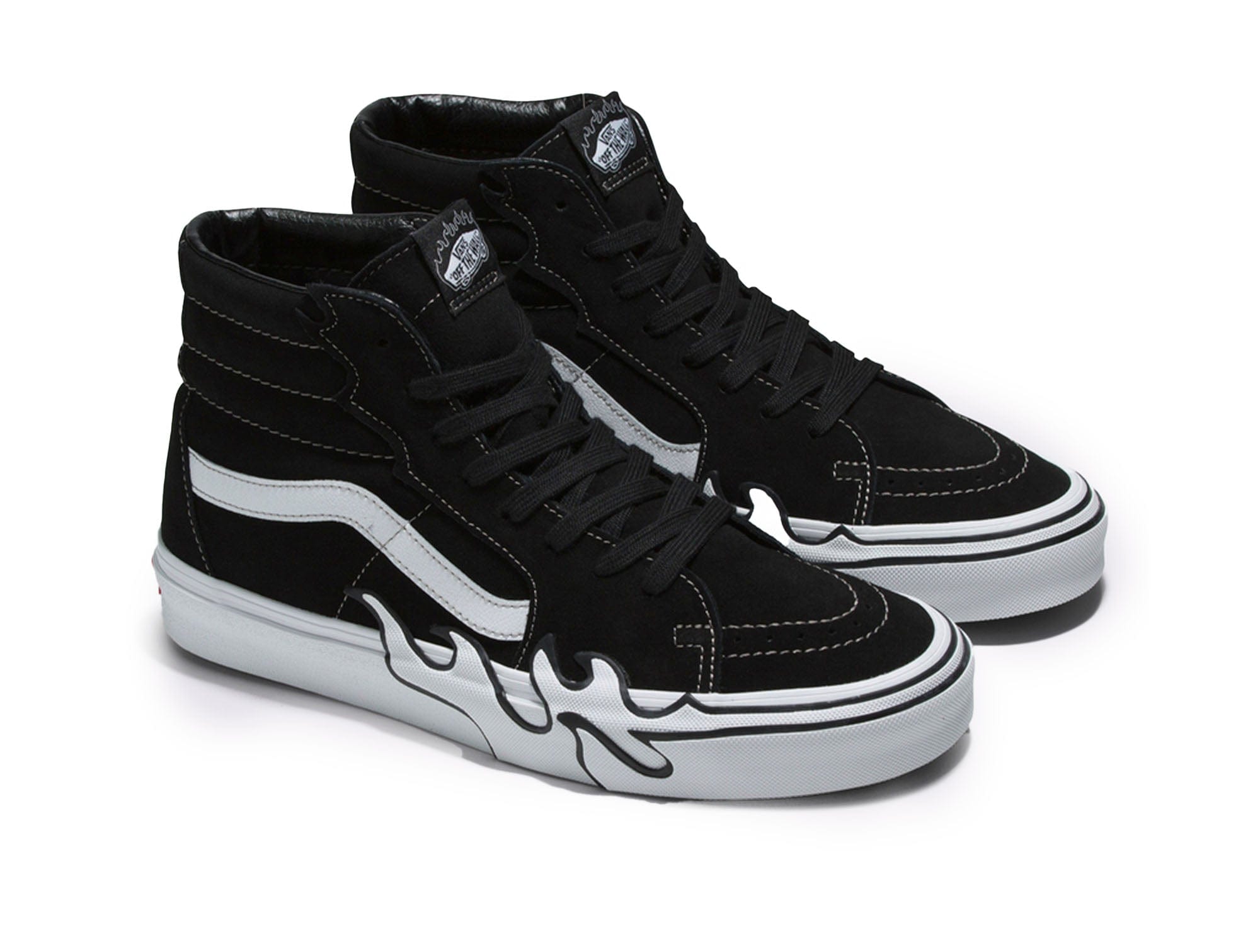 Zapatilla Vans Sk8-Hi Flame Unisex Negro 3
