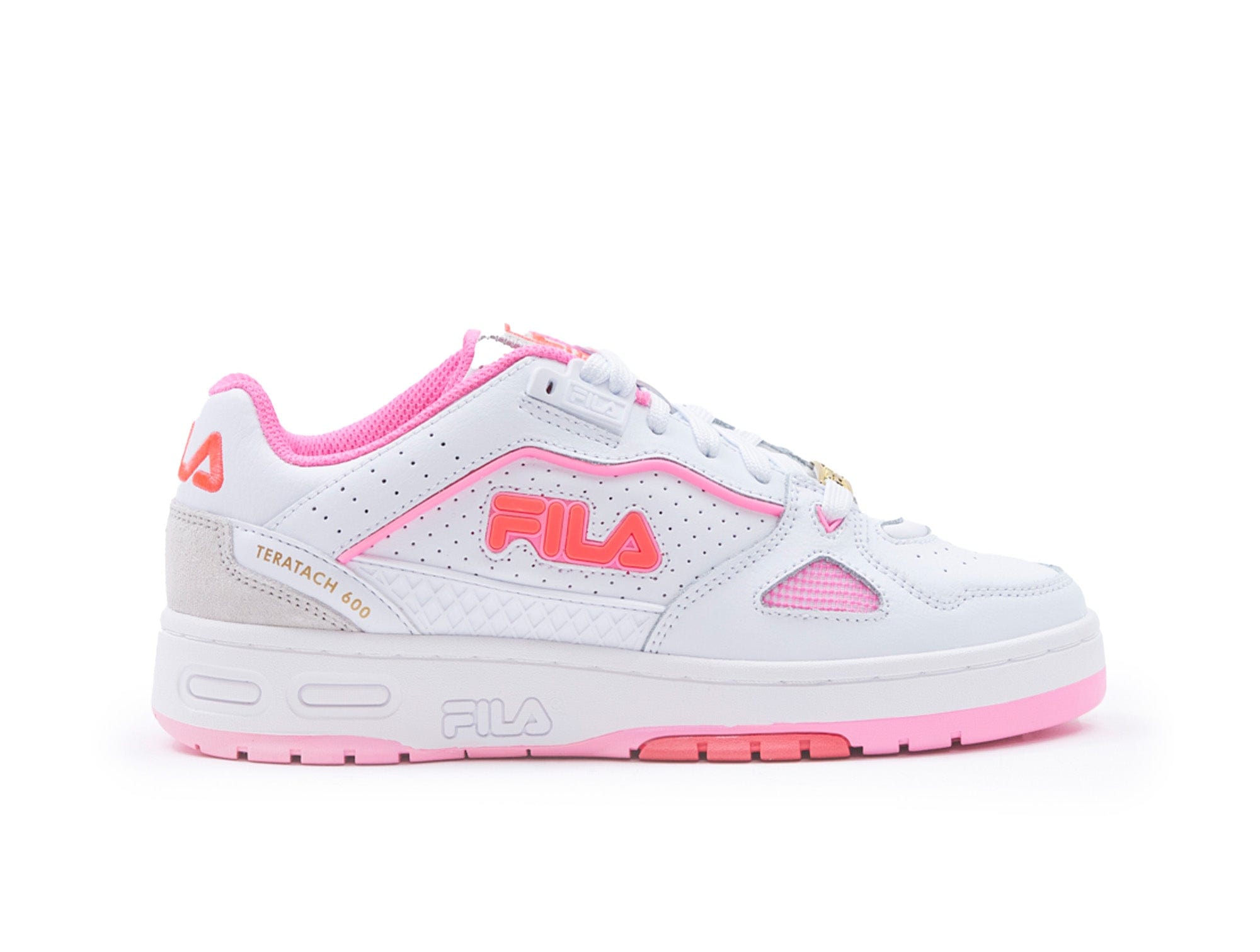 Zapatillas Fila Teratach 600 Mujer Blanco Rosado 1