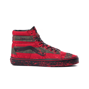 Zapatilla Vans Sk8-Hi Freddy Krueger Unisex Rojo