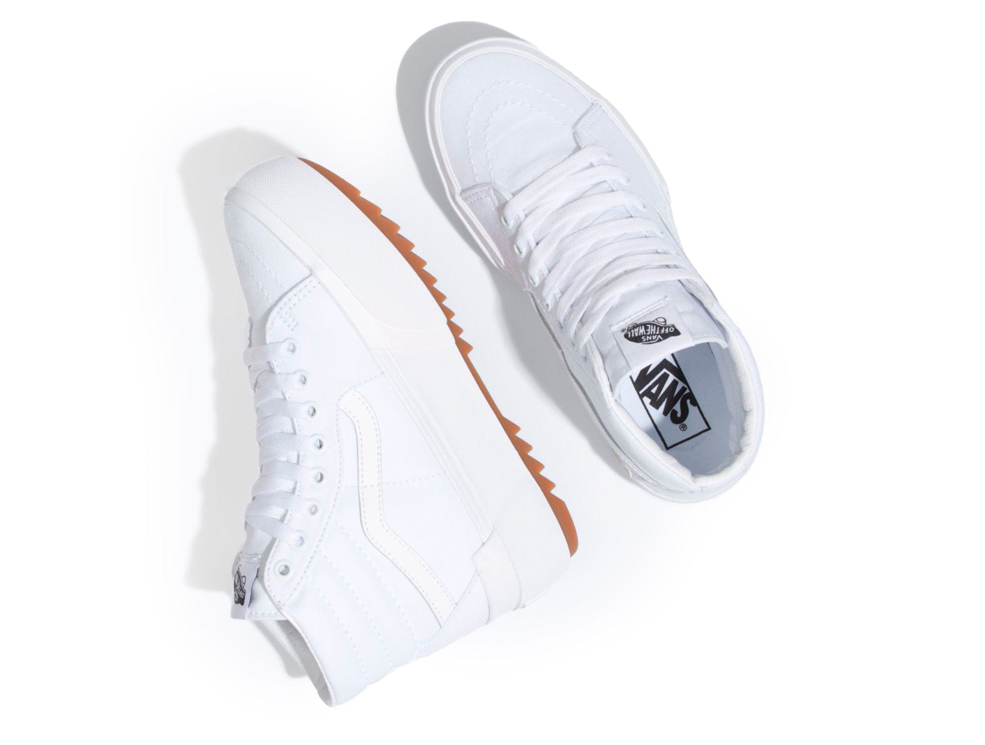Zapatilla Vans Sk8-Hi Stacked Mujer Blanco 3