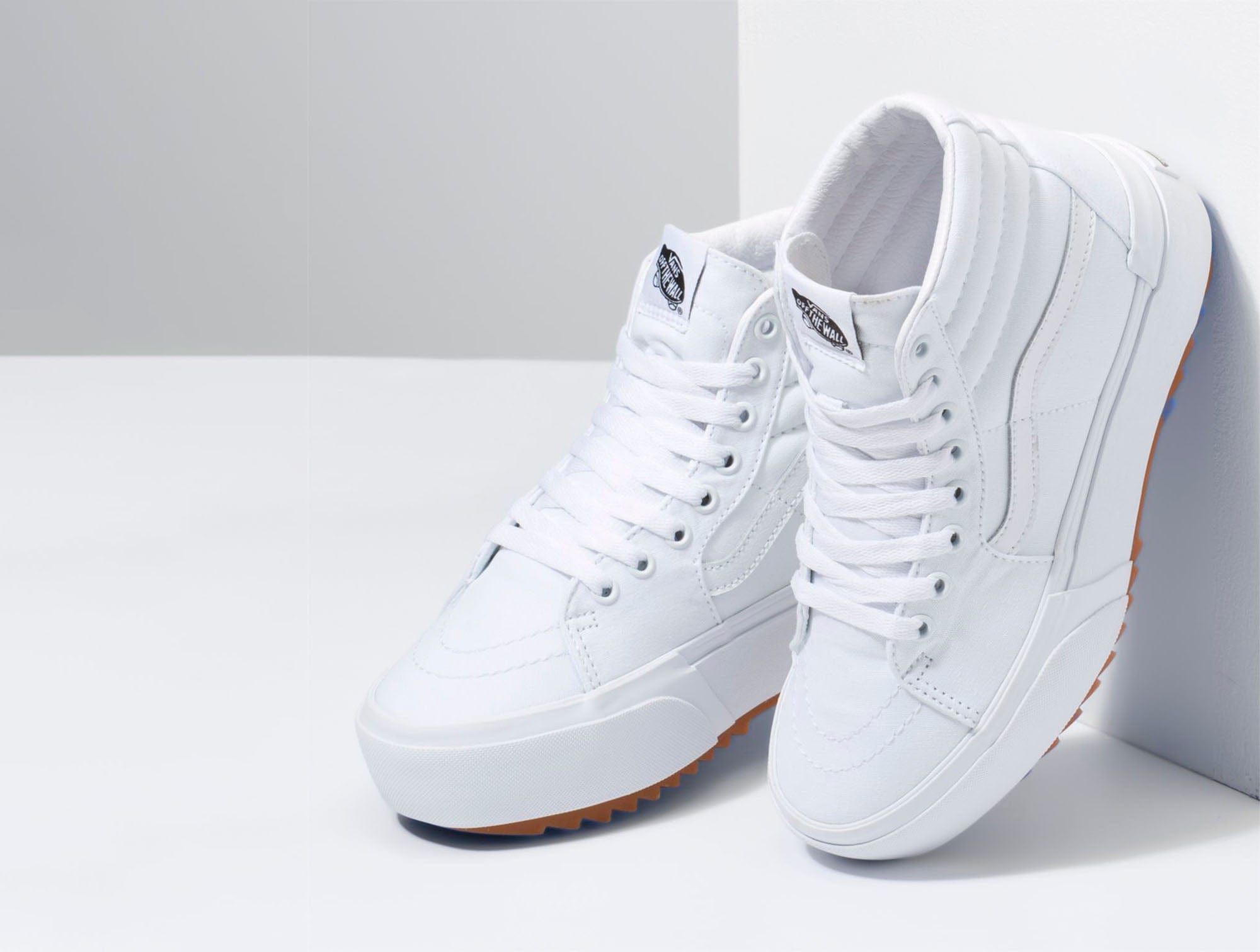 Zapatilla Vans Sk8-Hi Stacked Mujer Blanco 5