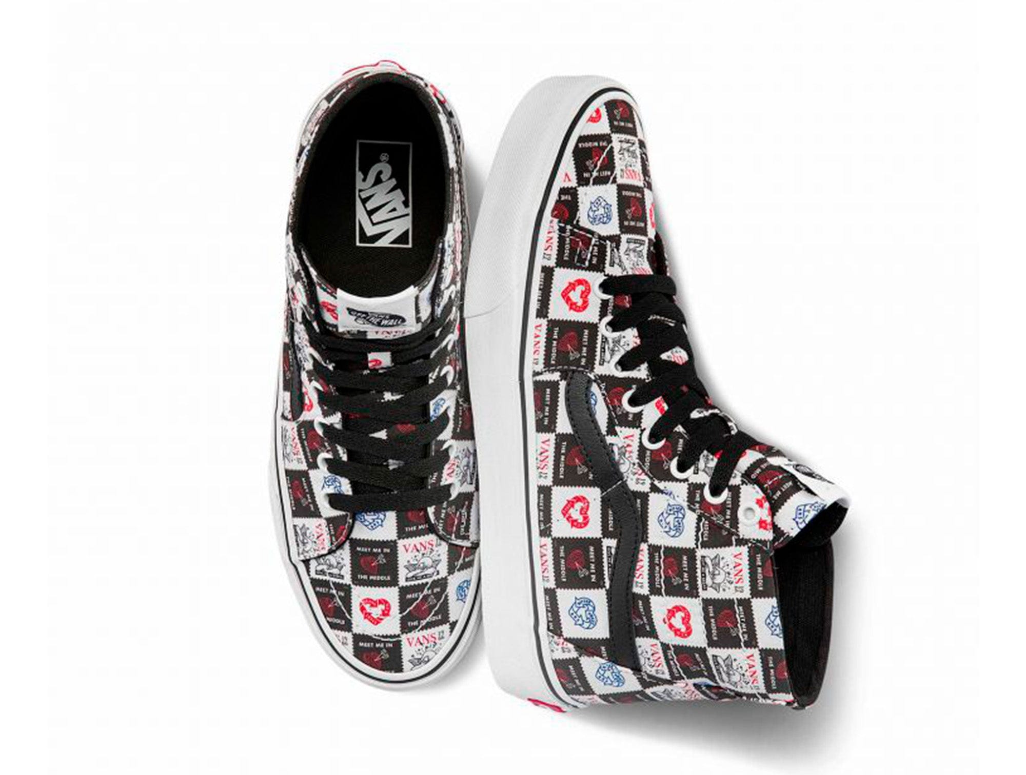 Zapatilla Vans Sk8-Hi Tapered (Love Letters) Mujer Negro 4