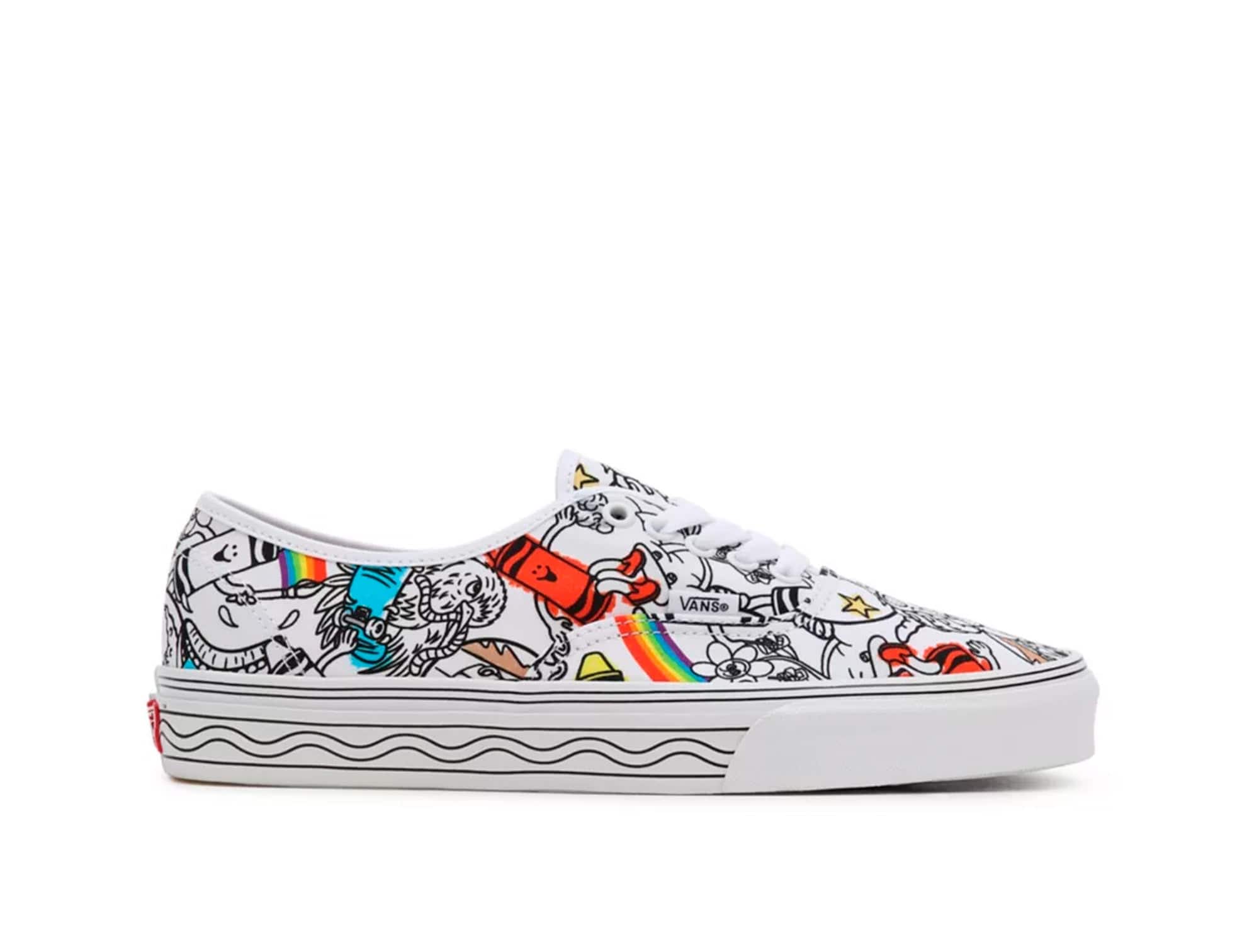 Zapatilla Vans Crayola Authentic Unisex Blanco 1