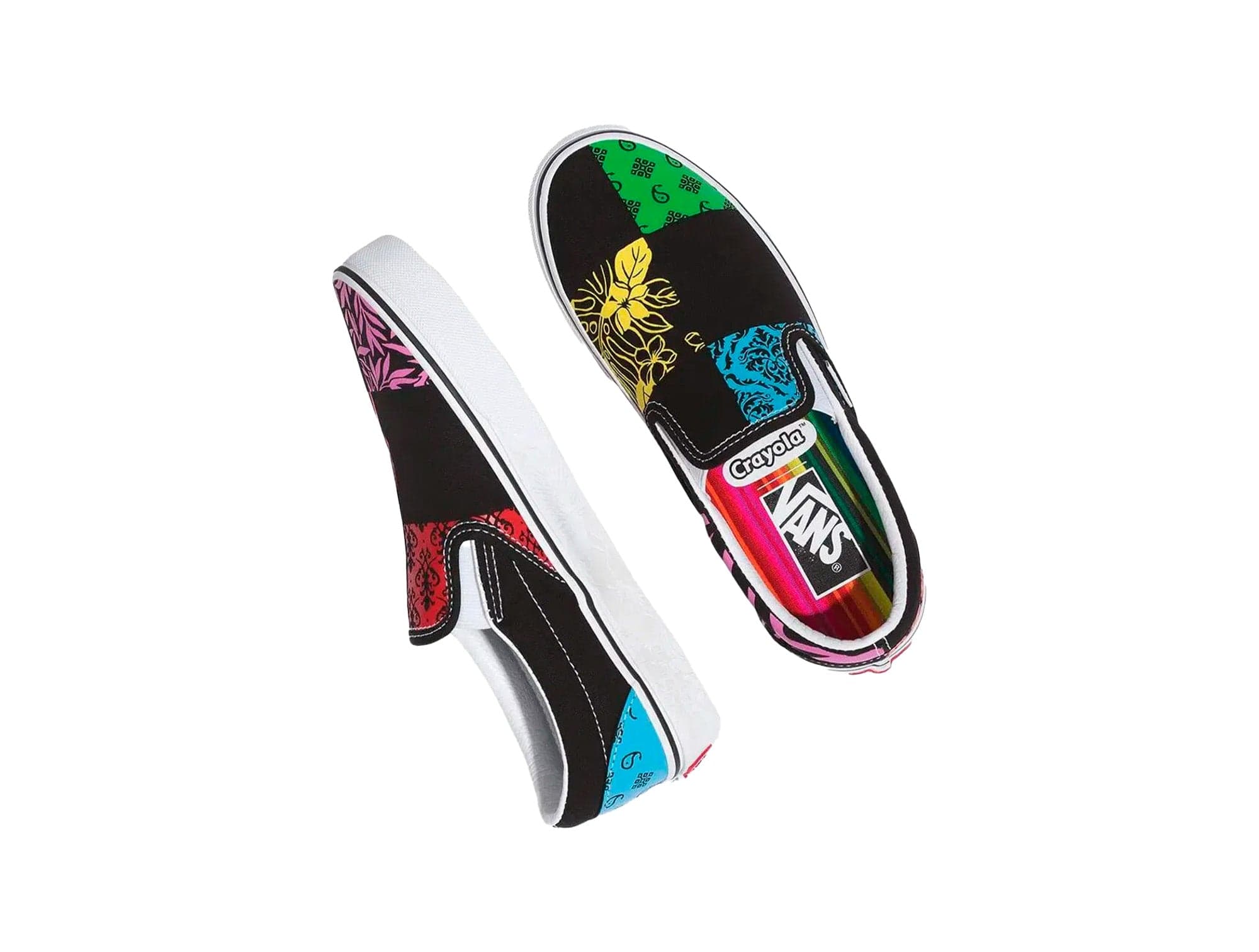 Zapatilla Vans Crayola Classic Slip-On Unisex Negro 4