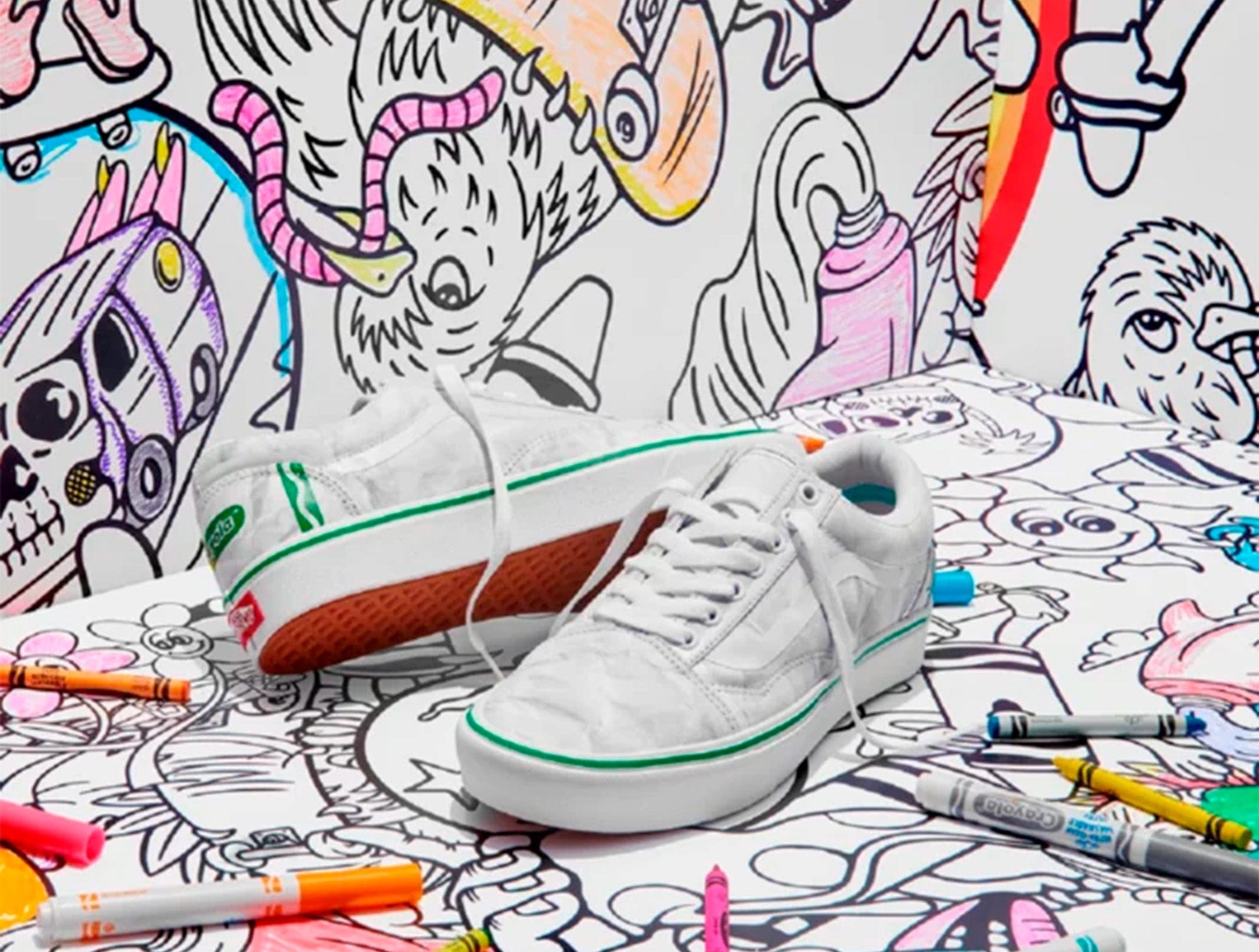 Zapatilla Vans Crayola Comfycush Old Skool Unisex Gris 6