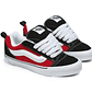 Zapatilla Vans Knu Skool Unisex Rojo Negro - Miniatura 2