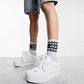Zapatilla Vans Knu Stack Plataforma Mujer Blanco - Miniatura 2