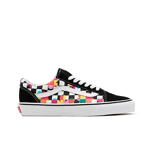Zapatilla Vans Old Skool (Disney) Multi Check Mujer Negro