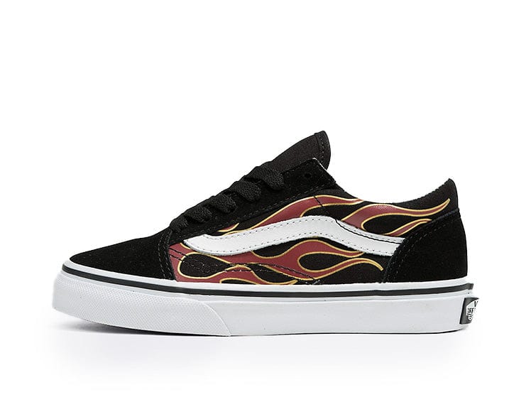 Zapatilla Vans Old Skool (Glossy Flame) Junior Negro 4