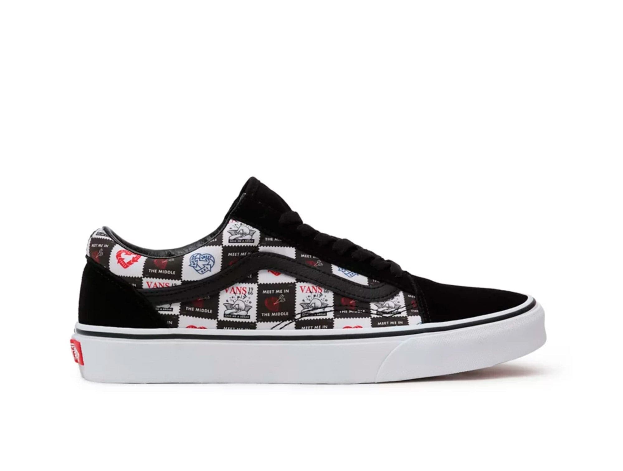 Zapatilla Vans Old Skool (Love Letters) Mujer Negro 1