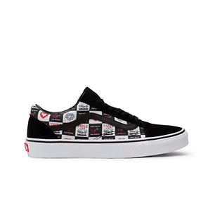 Zapatilla Vans Old Skool (Love Letters) Mujer Negro