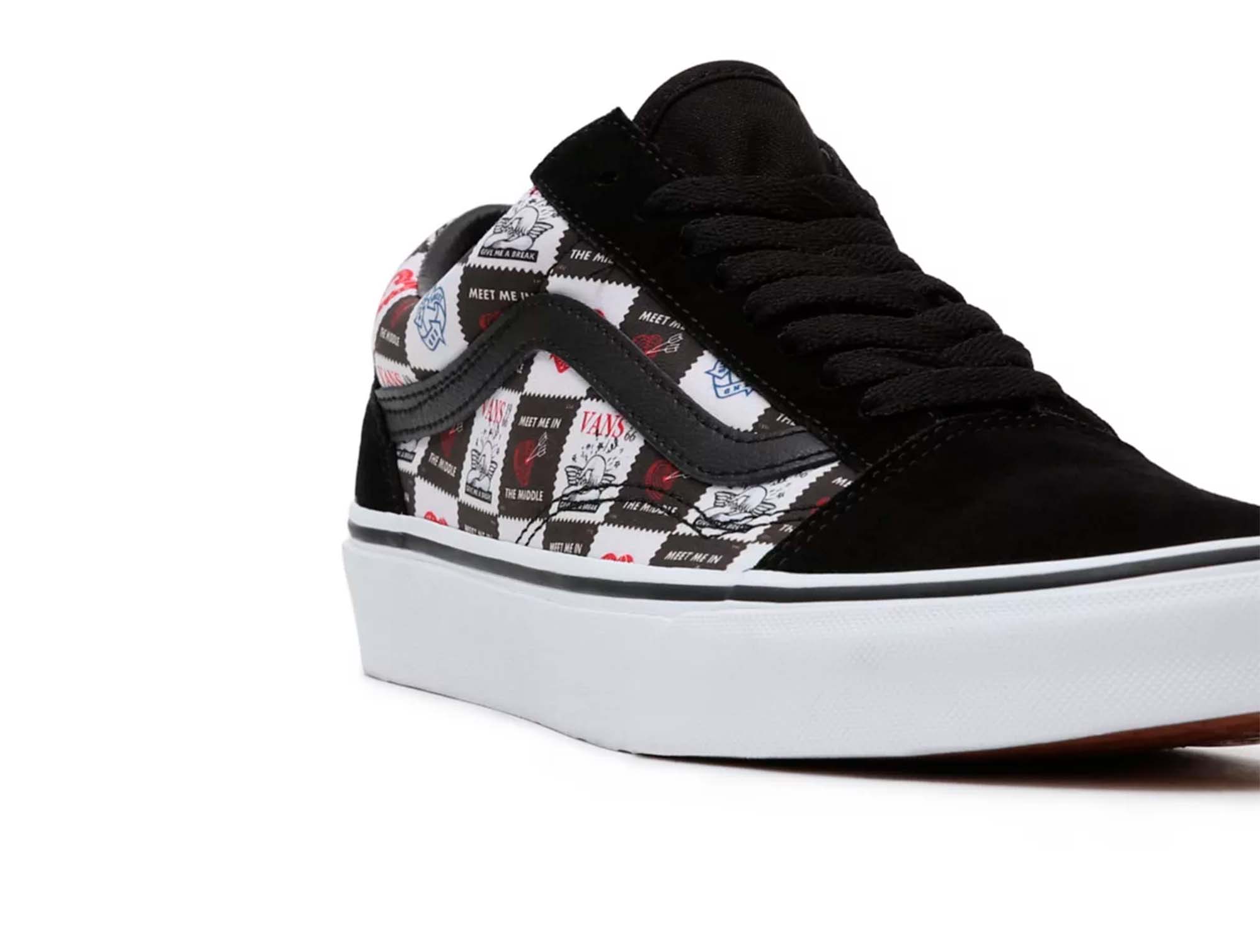 Zapatilla Vans Old Skool (Love Letters) Mujer Negro 3