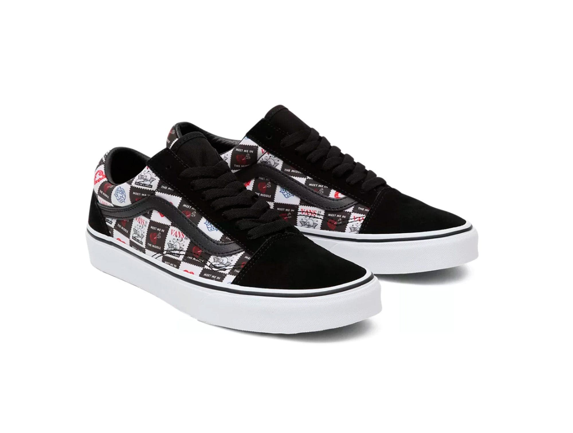 Zapatilla Vans Old Skool (Love Letters) Mujer Negro 4