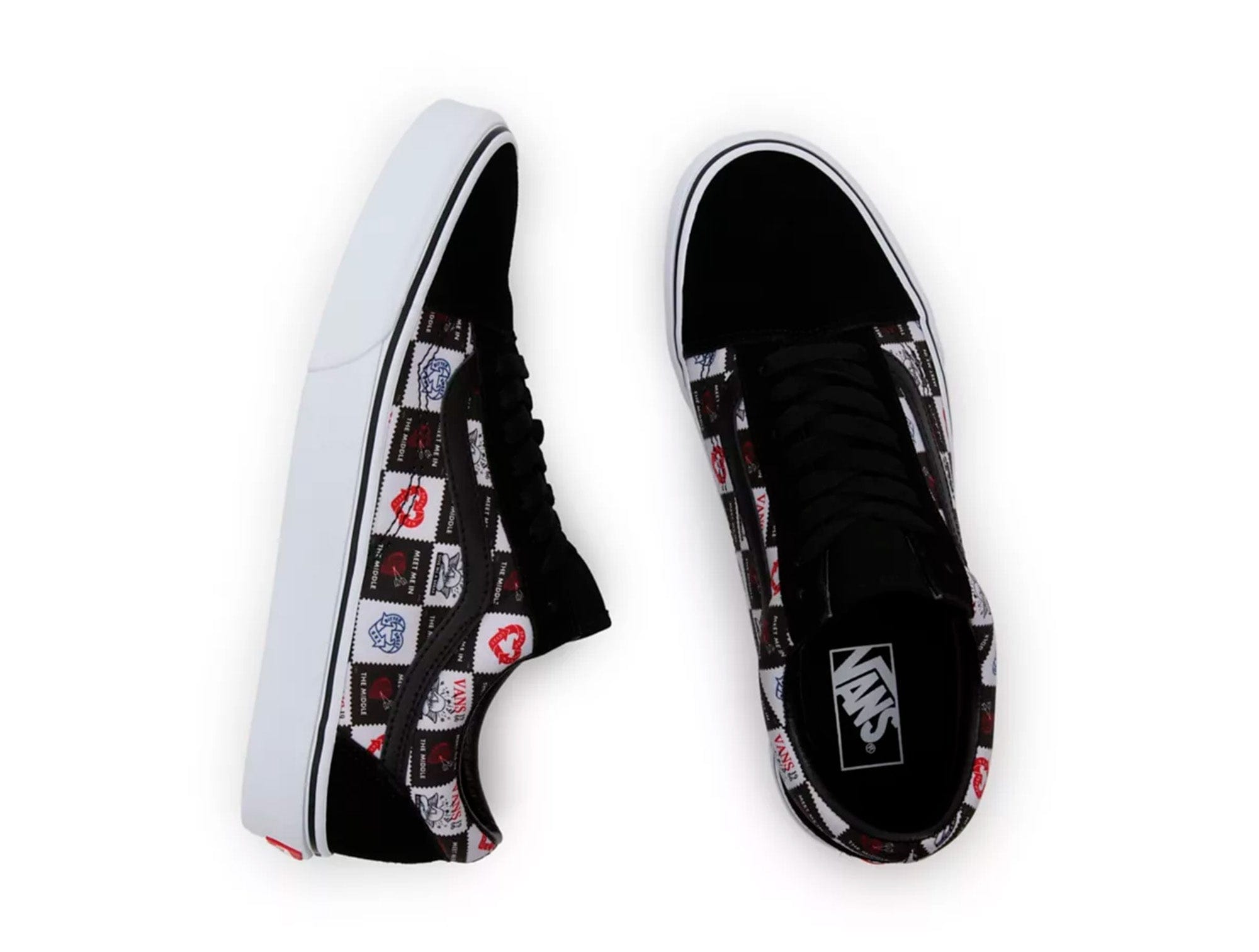 Zapatilla Vans Old Skool (Love Letters) Mujer Negro 5