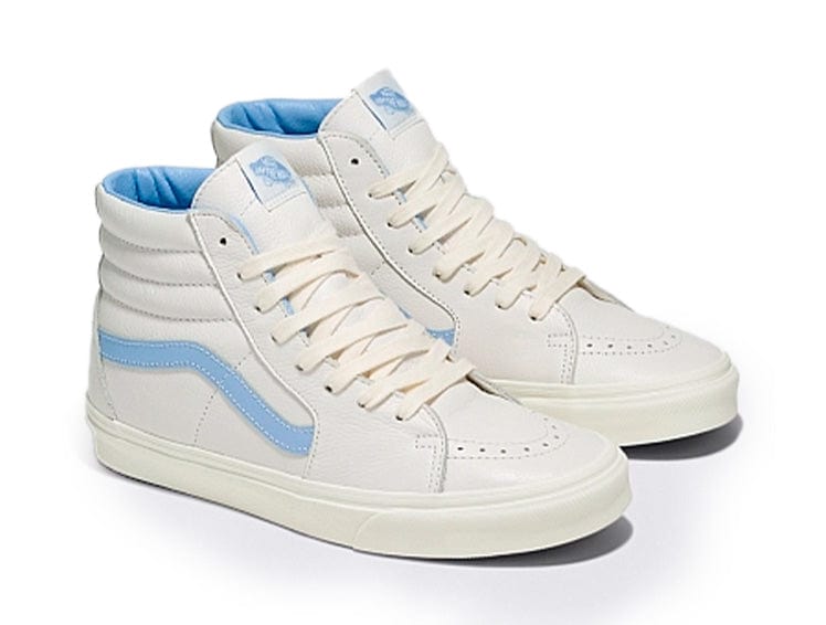 Zapatilla Vans Sk8-Hi Vintage Leather Mujer Blanco 2