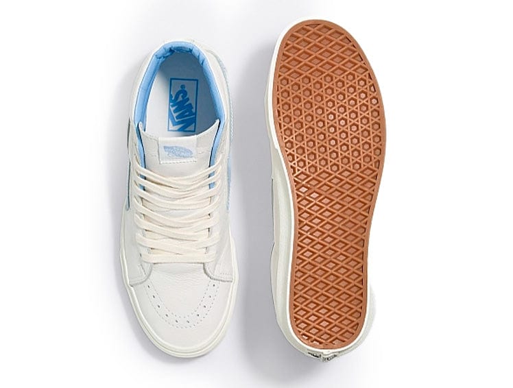Zapatilla Vans Sk8-Hi Vintage Leather Mujer Blanco 3