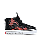 Zapatilla Vans Sk8-Hi Zip Stranger Things Infantil Negro - Miniatura 1