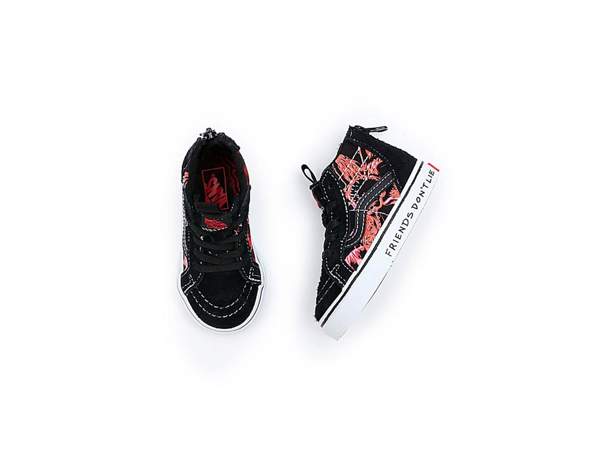 Zapatilla Vans Sk8-Hi Zip Stranger Things Infantil Negro 3