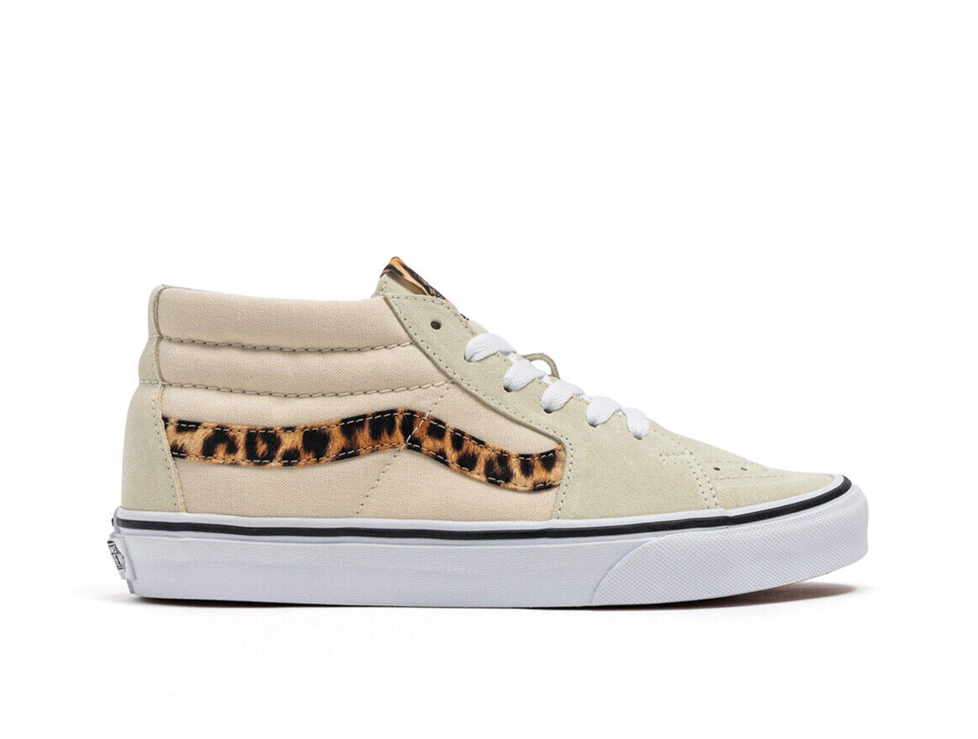 Zapatilla VaNS Sk8-Mid Mujer Beige 1