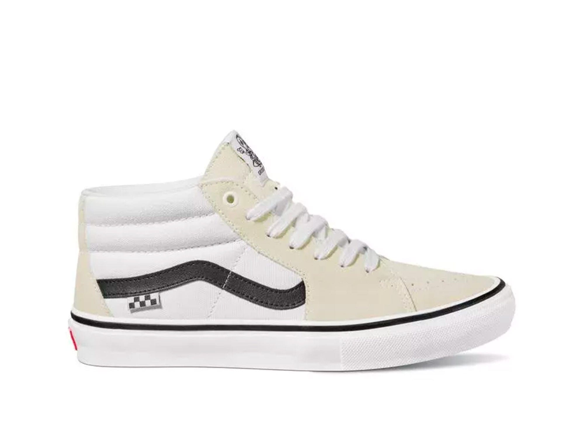 Zapatilla Vans Skate Grosso Mid Hombre Blanco 1