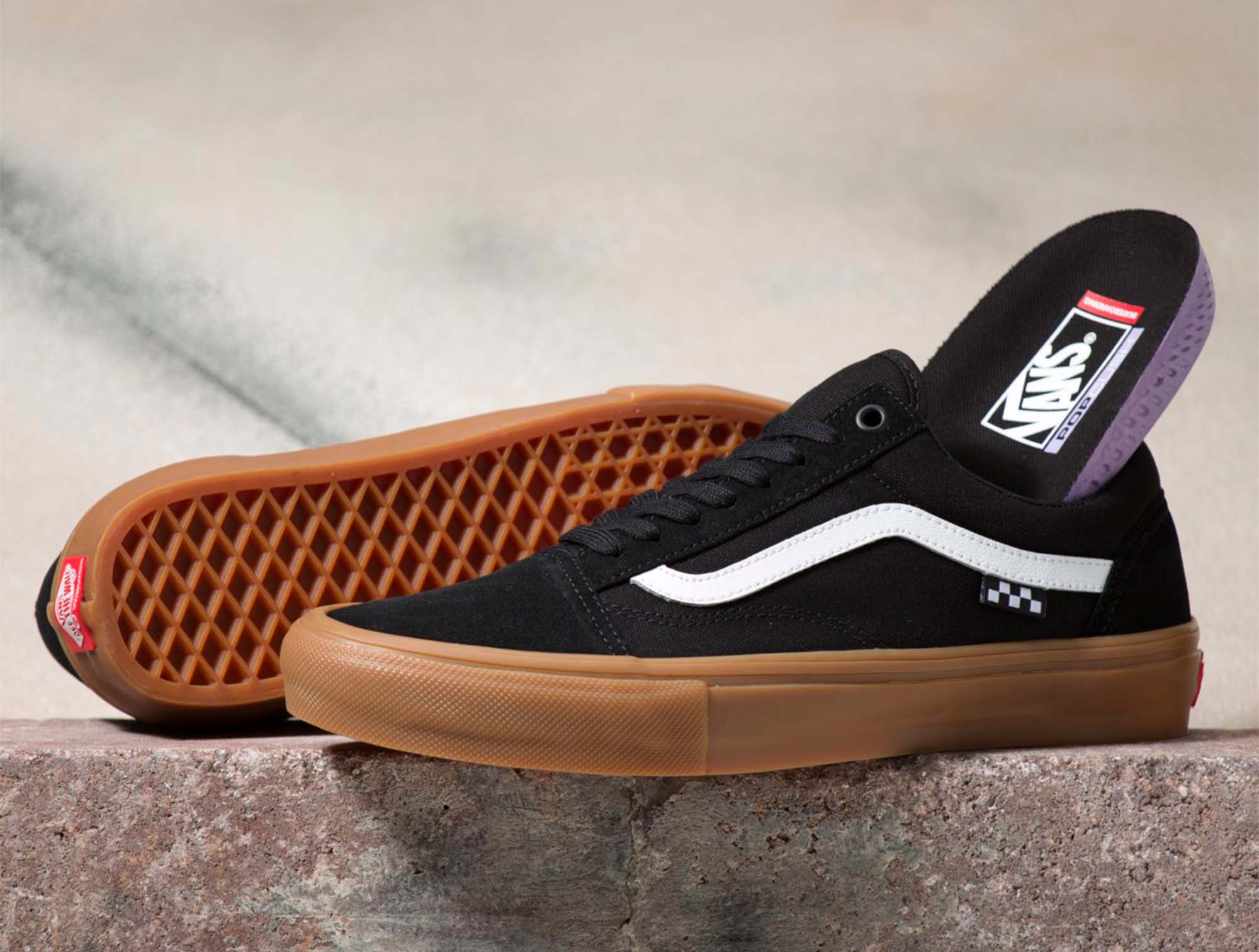 Zapatilla Vans Skate Old Skool Hombre Negro 3