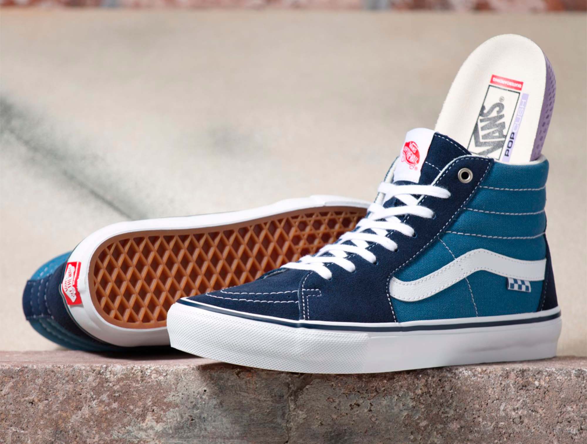 Zapatilla Vans Skate Sk8-Hi Hombre Azul 2