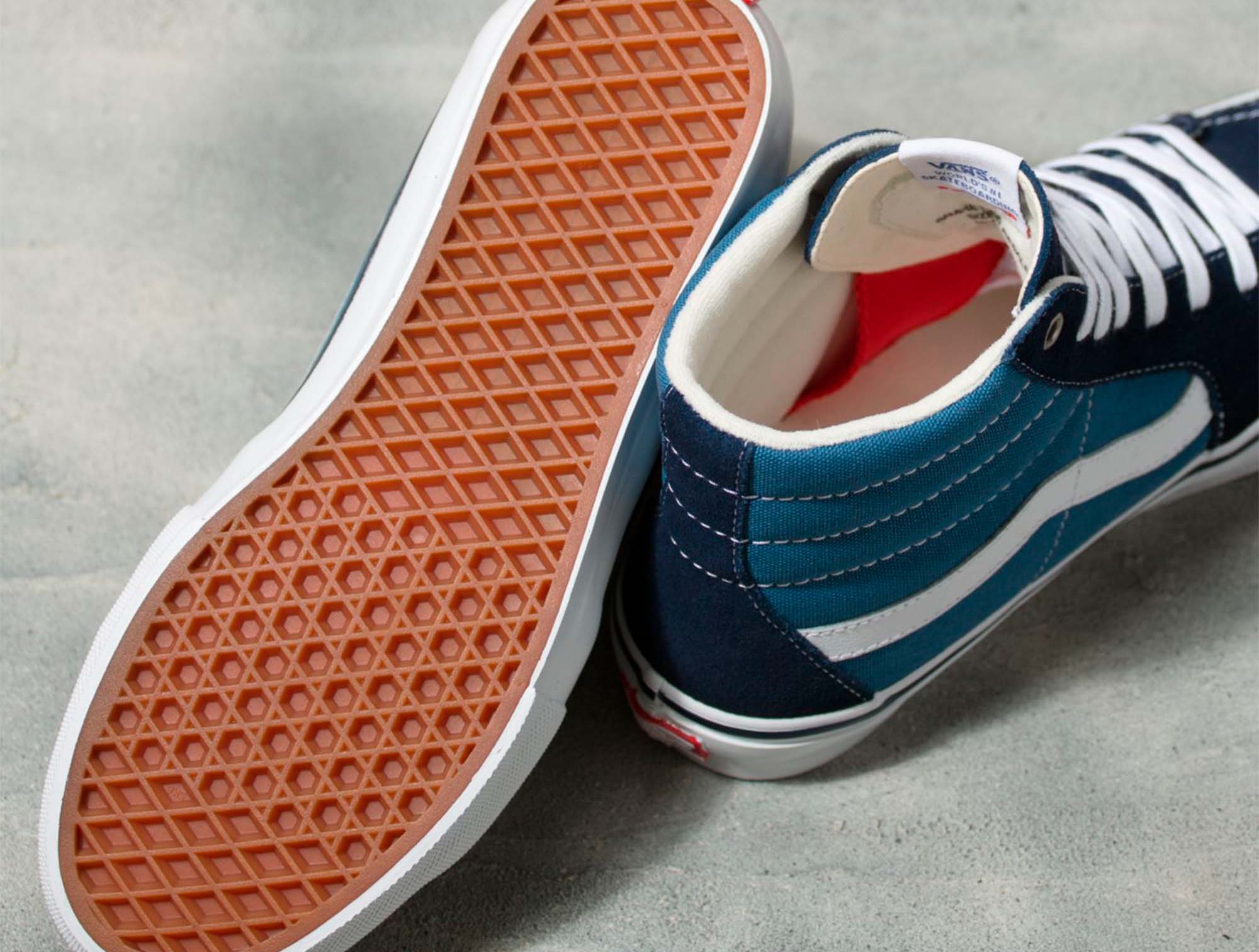 Zapatilla Vans Skate Sk8-Hi Hombre Azul 5