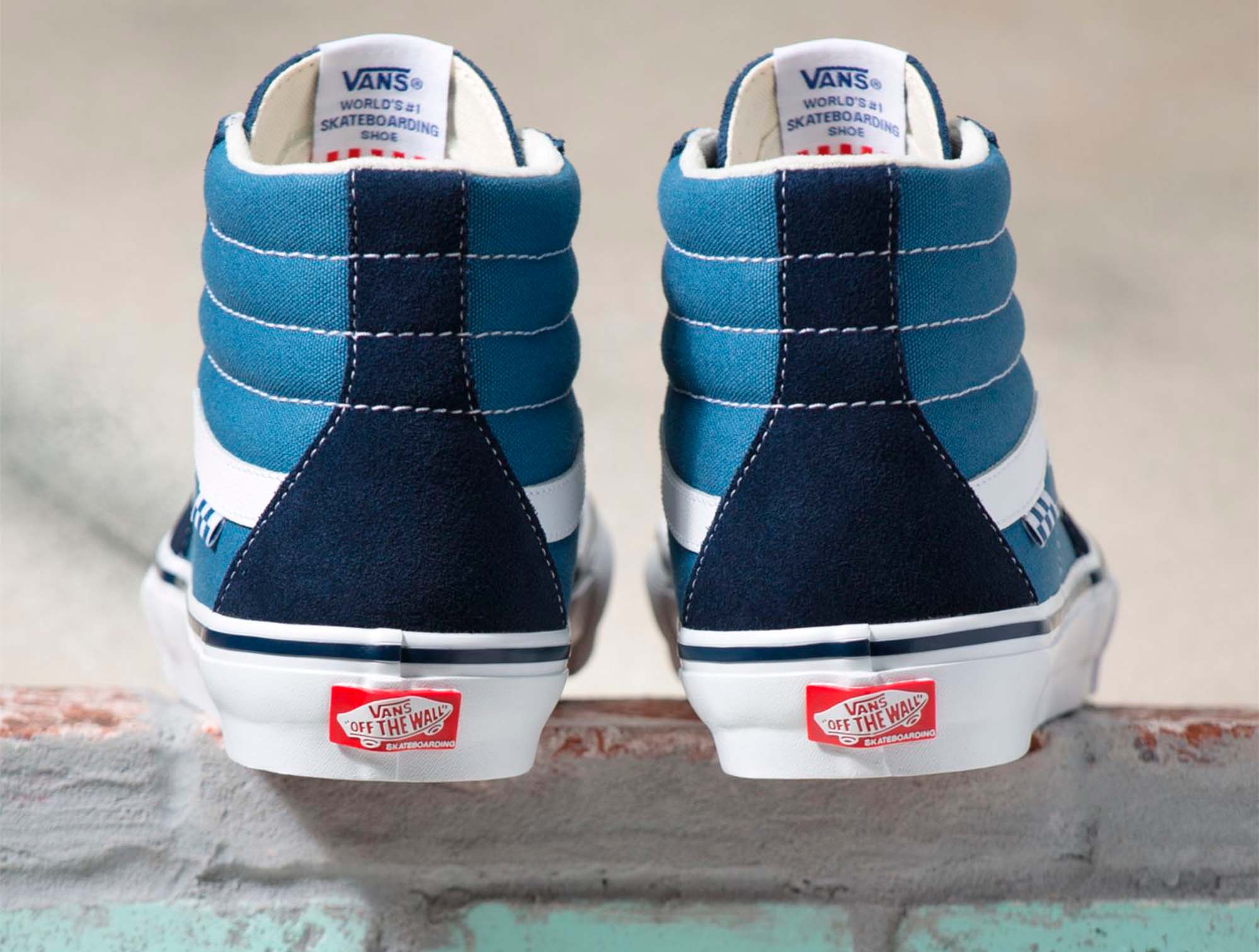 Zapatilla Vans Skate Sk8-Hi Hombre Azul 6
