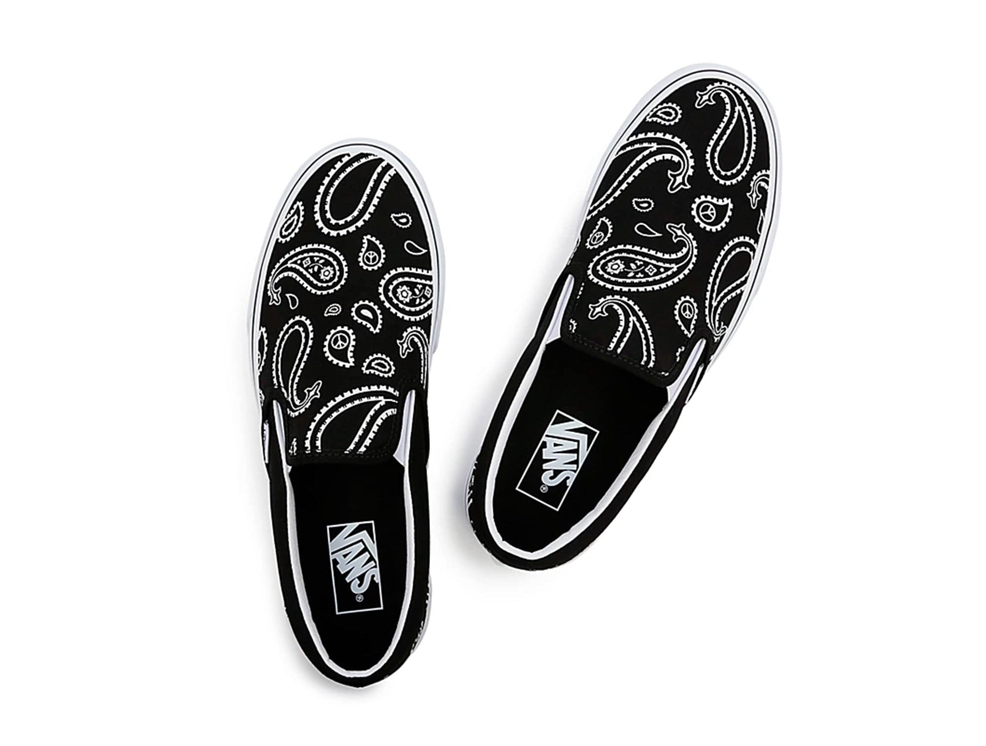Zapatilla Vans Slip-On Peace Paisley Unisex Negro 5