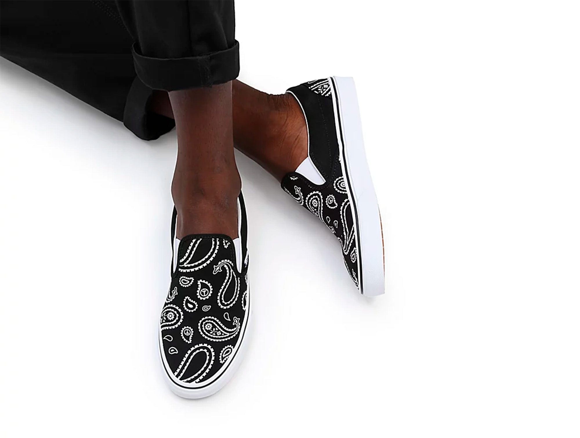 Zapatilla Vans Slip-On Peace Paisley Unisex Negro 6