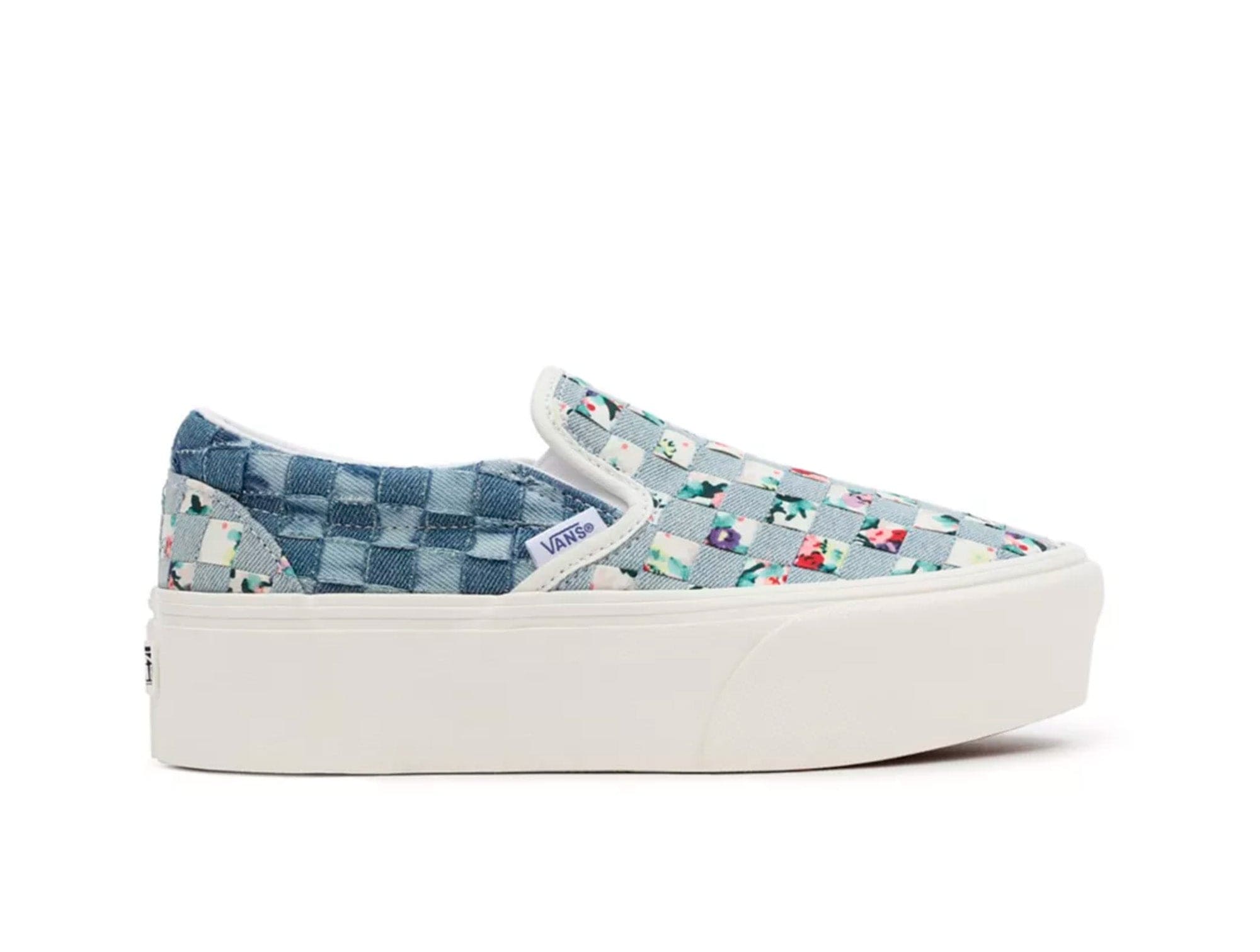 Zapatilla Vans Slip-On Stackform (Woven) Mujer Celeste 1