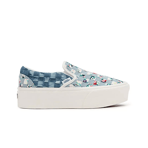 Zapatilla Vans Slip-On Stackform (Woven) Mujer Celeste